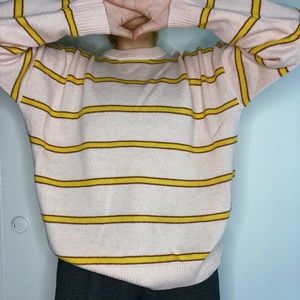 Vintage pink stripe sweatshirt